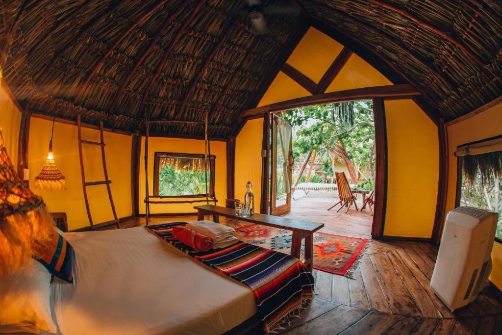 Ikal Tulum Hotel Eksteriør billede Interior of a bungalow at Xel-Ha
